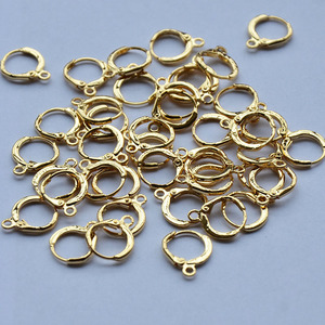 <b>Ear</b> Hooks Brass Material 18K Gold Champagne Gold Silver Color Preserving Mixed Shapes For DIY Jewelry Making - Product Image 3