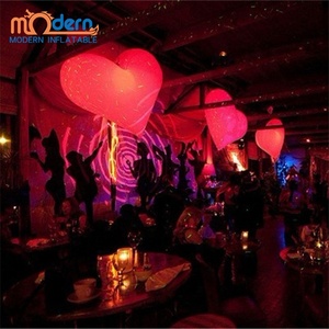 LED Inflable <span class=keywords><strong>Amor</strong></span> Corazón Decoración Gigante Rojo y Blanco Globo Corazones para Bodas - Product Image 3