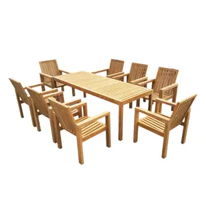 OEM Burmese Teak Table And Bench Seats Outdoor Chairs Tables Timber Bench And Table Restaurant Outdoor