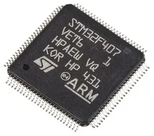 STM32F407VET6单片机32位ARM Cortex M4 RISC 512KB闪存2.5V/3.3V 100引脚LQFP托盘微控制器STM32F407VET6