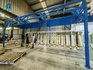 Sistema di linea di rivestimento in polvere elettrostatica per rete di recinzione - Product Image 3