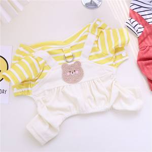 Ropa para mascotas Ropa para perros Primavera Verano Teddy Overoles <span class=keywords><strong>de</strong></span> cuatro patas Traje para mascotas 24 días Correa inocente Pantalones <span class=keywords><strong>de</strong></span> cuatro patas - Product Image 4