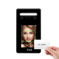 Système de contrôle d'accès et de pointage biométrique facial extérieur étanche 4,5 pouces avec API gratuite, logo, OS Linux, USB/DC