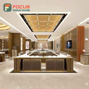 Vitrina de Exhibición de Joyería de Madera con Iluminación LED Premium, Moderna y de Lujo - Product Image 1