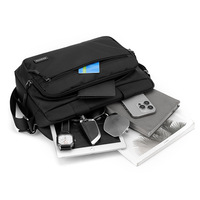 Nouveau Sac à Bandoulière Horizontal Homme 2025 – Tendance Décontractée, Nylon, Style Affaires Sophistiqué, Grande Capacité, Étanche, Toutes Saisons
