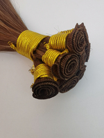 Extensions de cheveux russes bruns vierges Remy Premium 100% Micro trame attachée à la main dans la trame invisible à Double tirage de style Yaki