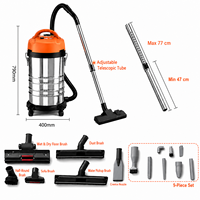 Aspirateur balai électrique autotracté eau et poussière 3000W, aspiration puissante 24,6 kPa, bac de 35L, pour usage domestique, commercial et lavage de voitures