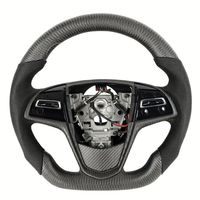 Accessoires intérieurs de voiture, volant en fibre de carbone forgée LED, adapté aux Cadillac ATS CTS ATS-V CTS-V