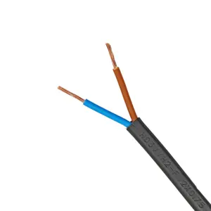 Factory sales h03vvh2 f cable specifications 2 Cores Flat 100M Flexible Power Cable with pvc insulation wire