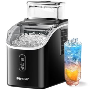 Máquina de hielo EUHOMY de 34 libras por día, de mostrador, con tanque de agua externo, eléctrica y automática, para uso doméstico y en bares. - Product Image 1