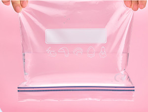 Impresión de logotipo personalizado, bolsa transparente con cierre hermético de calidad alimentaria, laminada, para envasado de frutas, manzanas, naranjas, para supermercado. - Product Image 5