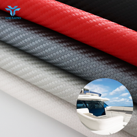 Hochwertiges Carbonfaser-Muster Glänzendes Synthetisches Marine-Vinyl Wasserdicht für Boot-Autositzbezüge Sofa Dekorative Polsterung