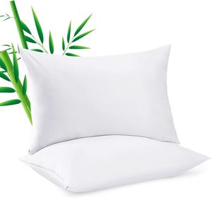 <span class=keywords><strong>Federe</strong></span> di bambù Standard impermeabili con cerniera nascosta 100% <span class=keywords><strong>federe</strong></span> morbide in fibra di bambù - Product Image 1