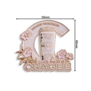 Pin de Solapa de Metal con Logotipo Personalizado, Estampado en Caliente con Exquisita Flor Rosa, Regalo de Recuerdo - Product Image 6