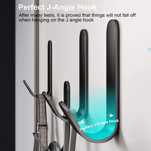 Paquete de 12 ganchos de toalla adhesivos de acero inoxidable 304 para montaje en pared - Product Image 5