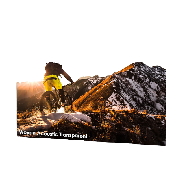 Seeball 120-Inch 16:9 Fixed Frame Projector Screen 4K Ultra HD PVC Woven Acoustic Transparent White Wall-Mounted Home Theater