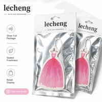 Diffuseur de parfum écologique personnalisé en papier pour voiture et maison, senteurs poire, pomme, aromathérapie, jasmin, option vente en gros