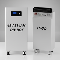 OEM 10kwh 15kwh 30kwh vertical 280ah Lifepo4 boîtier de batterie au lithium bricolage 48v 51.2v boîtier de batterie de stockage d'énergie solaire pour le ménage