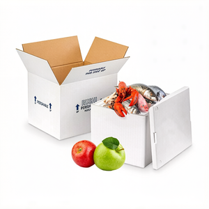 Scatola mobile in polistirolo isolante biodegradabile personalizzata per il trasporto di alimenti surgelati scatola di spedizione termica isolata - Product Image 5
