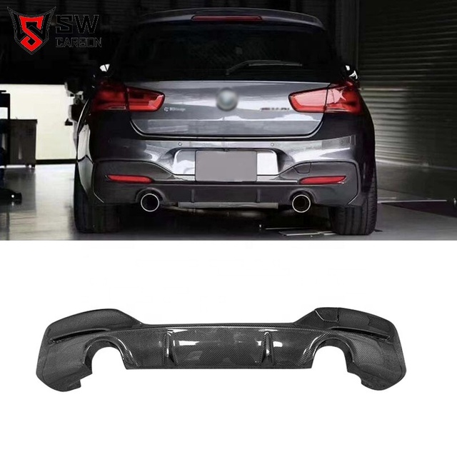 Carbon Fiber Rear Diffuser for BMW 1 Series F20 F30 Rear Bumper Splitter Car Auto Parts