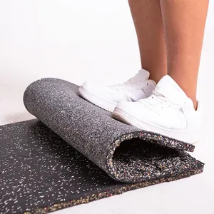 High Quality Custom 20mm Gym Rubber Interlocking Floor Tiles Waterproof Rod-Connected Protective Flooring Gym Rubber Mats