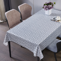 Nappe de table en plastique résistante à la chaleur RNPT Platinum Luxury White Pomegranate Print, rouleau de nappe facile à nettoyer / nettoyage facile, rectangulaire