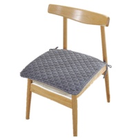 Coussin de chaise de bureau carré en coton teint fil par fil à carreaux, garnissage en fibre de polyester, vente en gros transfrontalière, stock disponible