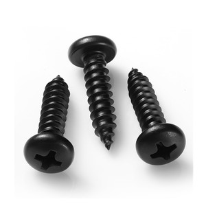 Viti Autofilettanti a Testa Tonda Phillips in Acciaio al Carbonio Nero M3 M4 M5 M6 M7 M8 per Fissaggio Mobili e Legno - Product Image 3