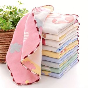 Pañuelo de Bebé, Toalla de Gasa de 6 Capas, Toalla de Saliva Suave 100% Algodón, Paños de Regurgitación para Bebés Recién Nacidos, 25*25 cm - Product Image 2