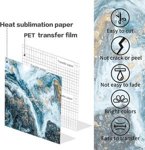 2024 feuilles d'encre de transfert de camée de Silhouette d'encre de transfert <span class=keywords><strong>infusible</strong></span> personnalisées pour le sac fourre-tout de T-shirt de gobelet de tasse 12x12 pouces - Product Image 3