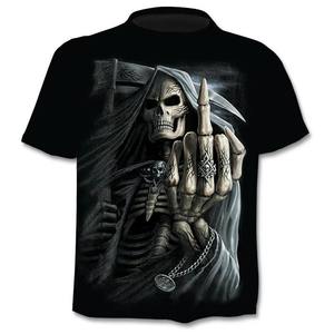 Kaos Oblong Pria Ukuran Besar Sablon DTG, 100% Katun Lembut Warna Hitam, Logo Depan Besar, Kualitas Tinggi, Fashionable, Laris Manis dari Pabrik - Product Image 4