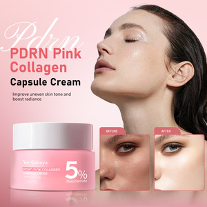 PDRN coreano <span class=keywords><strong>crema</strong></span> <span class=keywords><strong>magica</strong></span> per il viso color rosa capsula di collagene con Niacinamide vitamina B5 idratante <span class=keywords><strong>crema</strong></span> Anti-rughe - Product Image 2