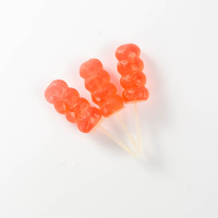 Mini bonbons gélifiés style hawthorn confit, bonbons aux fruits en forme de brochettes, friandises nostalgiques pour satisfaire les envies