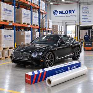 <span class=keywords><strong>Film</strong></span> de protection de peinture transparent TPH haute brillance Glory, anti-rayures, auto-réparateur, 7,5 mil, pour carrosserie de voiture, PPF Wrap - Product Image 1