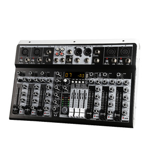 Console de mixage audio professionnelle SONO 4/6/8 canaux en métal et plastique avec effets intégrés, égaliseur 3 bandes – Contrôleur DJ de haute qualité - Product Image 3