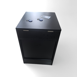 <span class=keywords><strong>Mesa</strong></span> de Noche con Compartimento Oculto para Guardar Objetos de Valor con Cerradura de Tarjeta NFC y Estante de Almacenamiento - Product Image 3