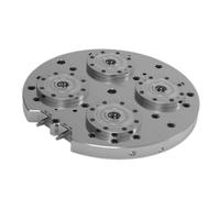 Plaque de base pneumatique ronde à point zéro, composant de base pratique pour les fixations CNC, les guides linéaires et les centres d'usinage à vis à billes