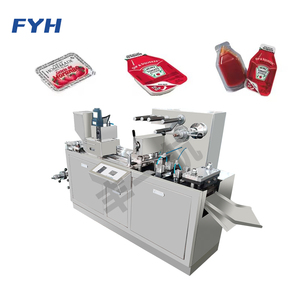Machine d'emballage sous blister pour <span class=keywords><strong>lait</strong></span> et beurre, en Alu-PVC, avec tirage pneumatique de film, modèle DPB80 100, <span class=keywords><strong>mini</strong></span> machine d'emballage sous blister entièrement automatique - Product Image 1