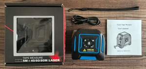 Ruban à mesurer laser intelligent multifonctionnel 5m + télémètre laser 40m Niveau laser avec batterie au lithium - Product Image 6