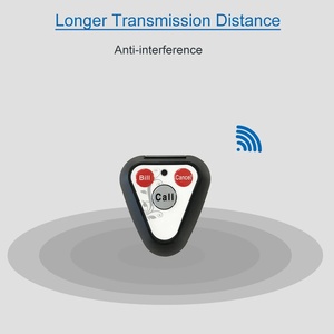 Không dây gọi điện thoại hệ thống 10pcs máy phát cho nhà hàng quán cà phê thanh phòng khám bệnh viện văn phòng gọi nút hệ thống máy nhắn tin - Product Image 3