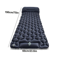 Matelas gonflable léger pour le camping en plein air, auto-gonflant, en nylon imperméable, pliable, pour dormir au sol, 4 saisons, 1-2 personnes