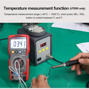 UNI-T UT89X/UT89XD เครื่องมือวัดแรงดันไฟฟ้ากระแสสลับแบบ True RMS NCV 20A สำหรับวัดค่าความจุและความต้านทาน - Product Image 3