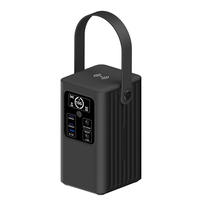 Batterie Externe Solaire PD 100W à Charge Rapide avec Affichage LED, Chargeur d'Urgence Extérieur, Station d'Énergie Portable Sans Fil, Alimentation Starlink