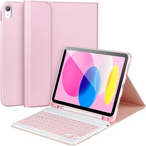 Étui de protection pour tablette <span class=keywords><strong>iPad</strong></span> 11e génération, clavier Bluetooth A16, housse en cuir 10e génération, souris - Product Image 1
