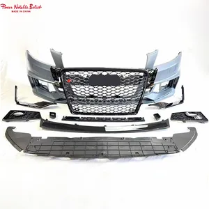 Pare-chocs de voiture pour Audi A4 S4 Pare-chocs avant avec grille pour Audi A4 S4 B8 Kit carrosserie pour Audi A4 S4 pare-chocs 2008 2009 2010 2011 2012