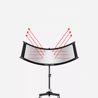 Réflecteur d'éclairage photo incurvé, diffuseur de lumière en forme de coquille, roues, support d'éclairage de 70 cm, accessoires de studio photo