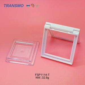 Estuche Compacto para Polvos Compactos Ecológico, Estuche Compacto para Rubor con Tapa de Cristal, Envase Recargable para Rubor - Product Image 4