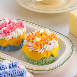 Vela Aromática Hecha a Mano con Cera <span class=keywords><strong>de</strong></span> Soya, sin Humo, Decoración <span class=keywords><strong>para</strong></span> <span class=keywords><strong>Cumpleaños</strong></span> y Navidad - Product Image 3