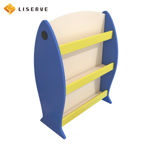 Giá sách gỗ tự nhiên ba tầng thiết kế mở, an toàn và chống trầy xước, kiểu dáng hiện đại dành cho trường mẫu giáo - Product Image 4