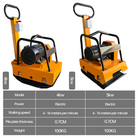 Compacteur à plaque vibrante électrique 3KW silencieux pour la compactation du sol en construction intérieure